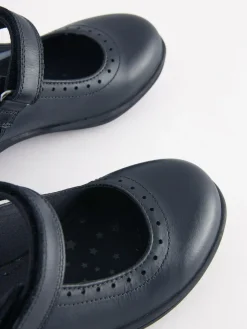 Next Standard Fit (F) School Leather Brogue Detail Mary Jane Shoes^ Shoes