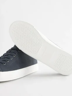 Online Next Standard Fit Patent Baseball Trainers Navy Blue
