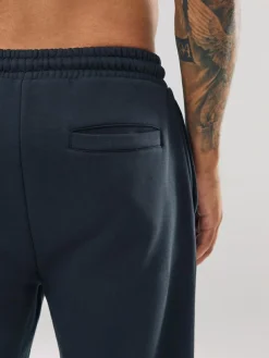 Clearance Next Navy Blue Straight Fit Relaxed Fit Brushback Heavyweight Joggers