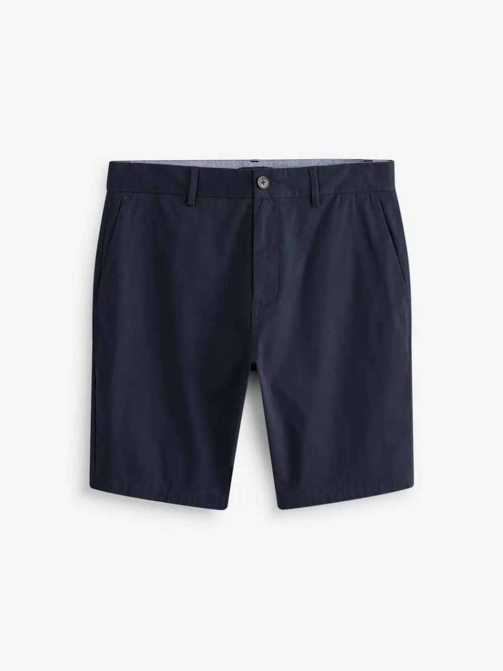 Online Next Navy Blue Straight Fit Stretch Chinos Shorts