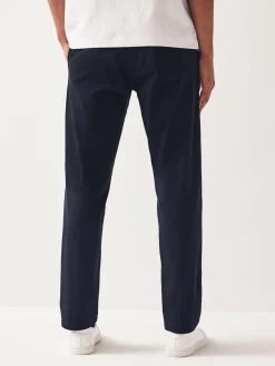 Next Navy Blue Straight Fit Stretch Chinos Trousers^ Nightwear|Pants & Chinos