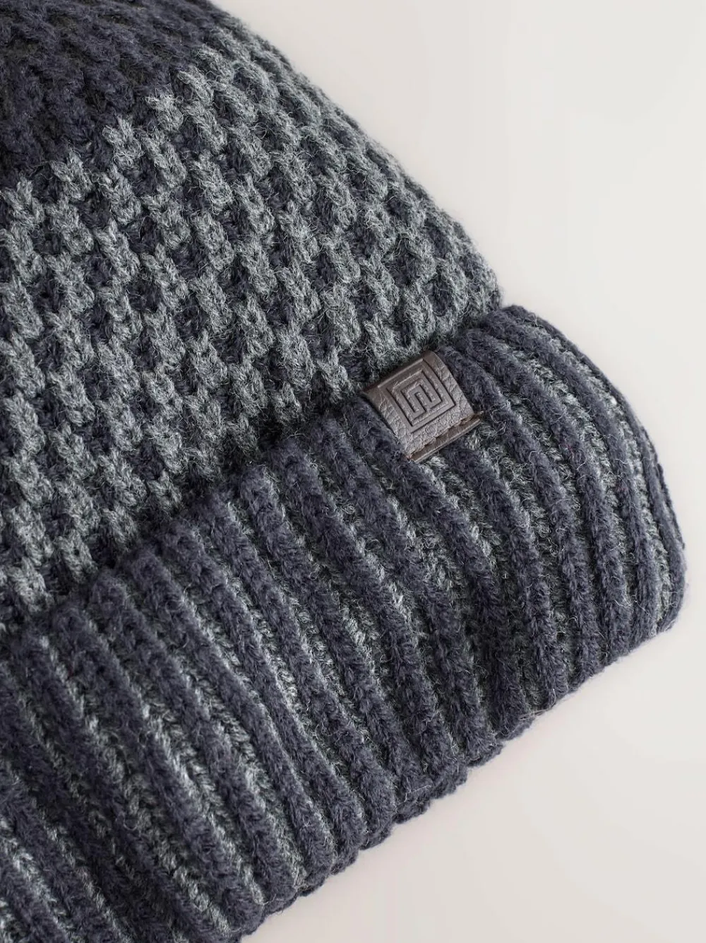 Discount Next Navy Blue Stripe Bobble Hat