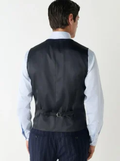 Clearance Next Navy Blue Striped Wool Blend Suit Waistcoat