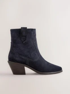 Next Standard/Wide Fit Cowboy Block Heel Ankle Boots^Women Boots & Wellies|Boots
