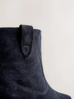 Next Standard/Wide Fit Cowboy Block Heel Ankle Boots^Women Boots & Wellies|Boots