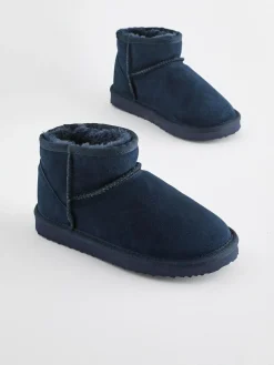 Next Suede Warm Lined Ankle Slipper Boots^BOY Nightwear