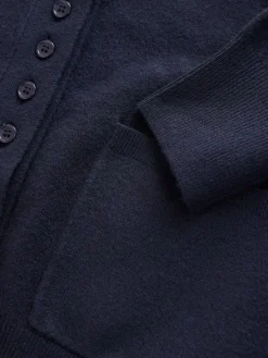 Next Navy Blue Supersoft V-Neck Cardigan With Pockets