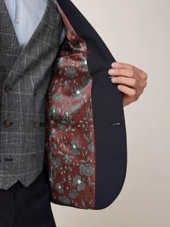 Clearance Next Tailored Fit Two Button Suit Jacket Navy Blue