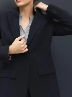 Next Tailored Single Breasted Blazer With Wool^Women Blazers|Suits & Tailoring