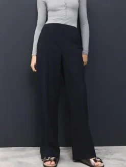 Next Tailored Wide Leg Trousers With Wool^Women Suits & Tailoring|Pants