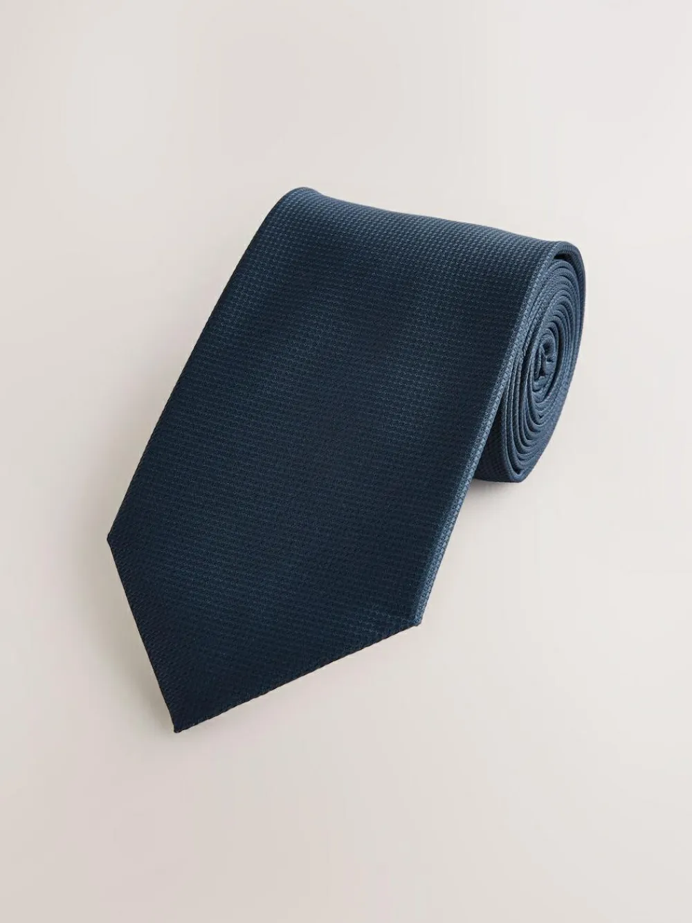 Hot Next Textured Tie Navy Blue