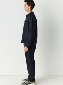 Discount Next Textured Twill Straight Leg Joggers Navy Blue