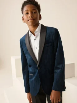 Next Textured Velvet Blazer (3-16yrs)^BOY Suits & Vest|Occasionwear
