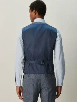 Next Trimmed Check Suit Waistcoat^ Vests