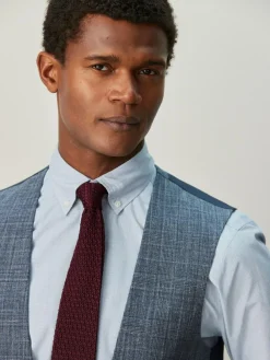 Next Trimmed Check Suit Waistcoat^ Vests