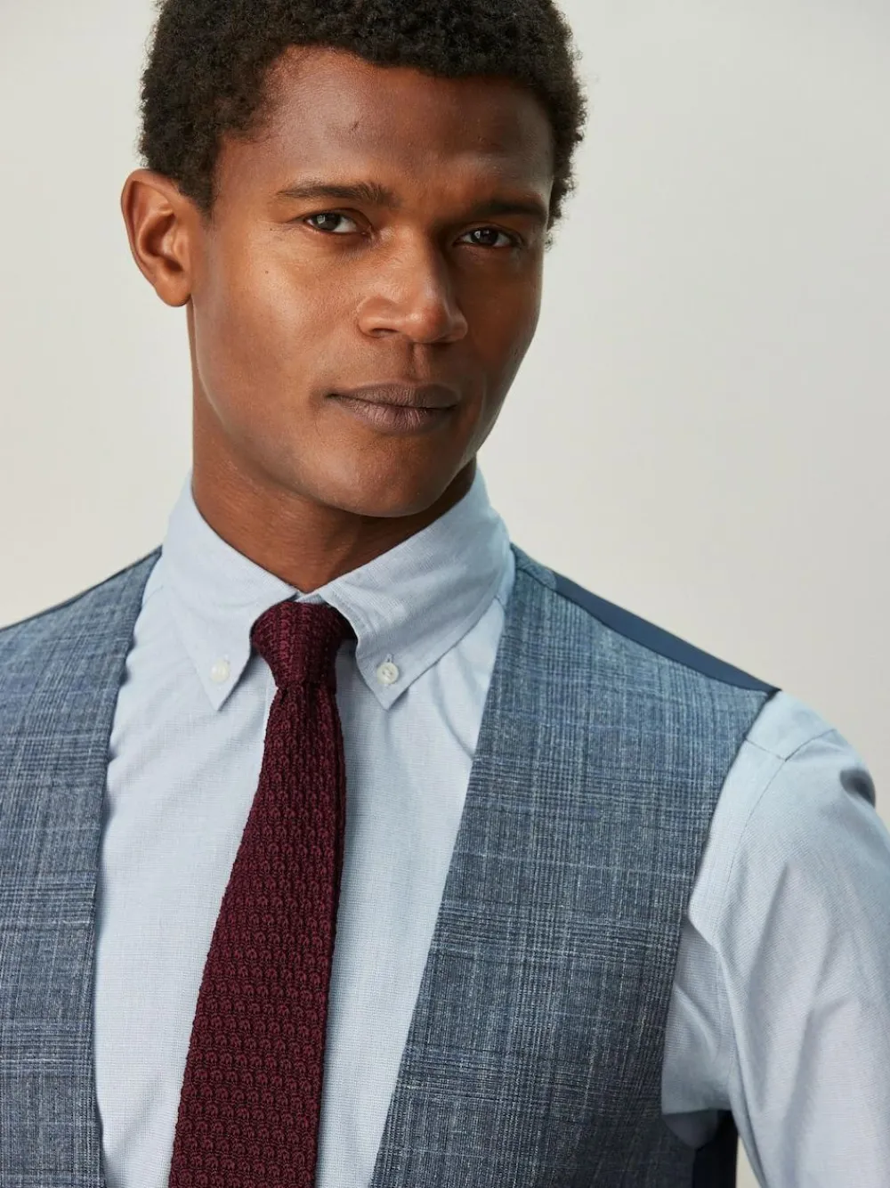 Next Trimmed Check Suit Waistcoat^ Vests