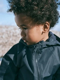 Online Next Navy Blue Waterproof Fleece Lined Puddlesuit (3mths-7yrs)