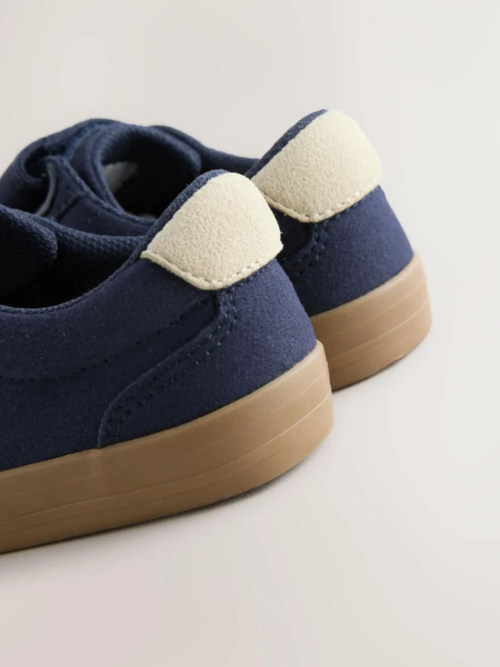 Clearance Next Wide Fit (G) Touch Fastening Elastic Lace Trainers Navy Blue