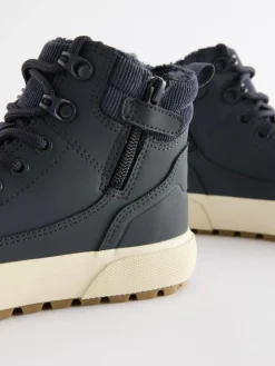 Next Wide Fit (G) Warm Lined High Top Boots^BOY Boots|Boots