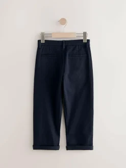 Online Next Wide Fit Stretch Chino Trousers (3-17yrs) Navy Blue