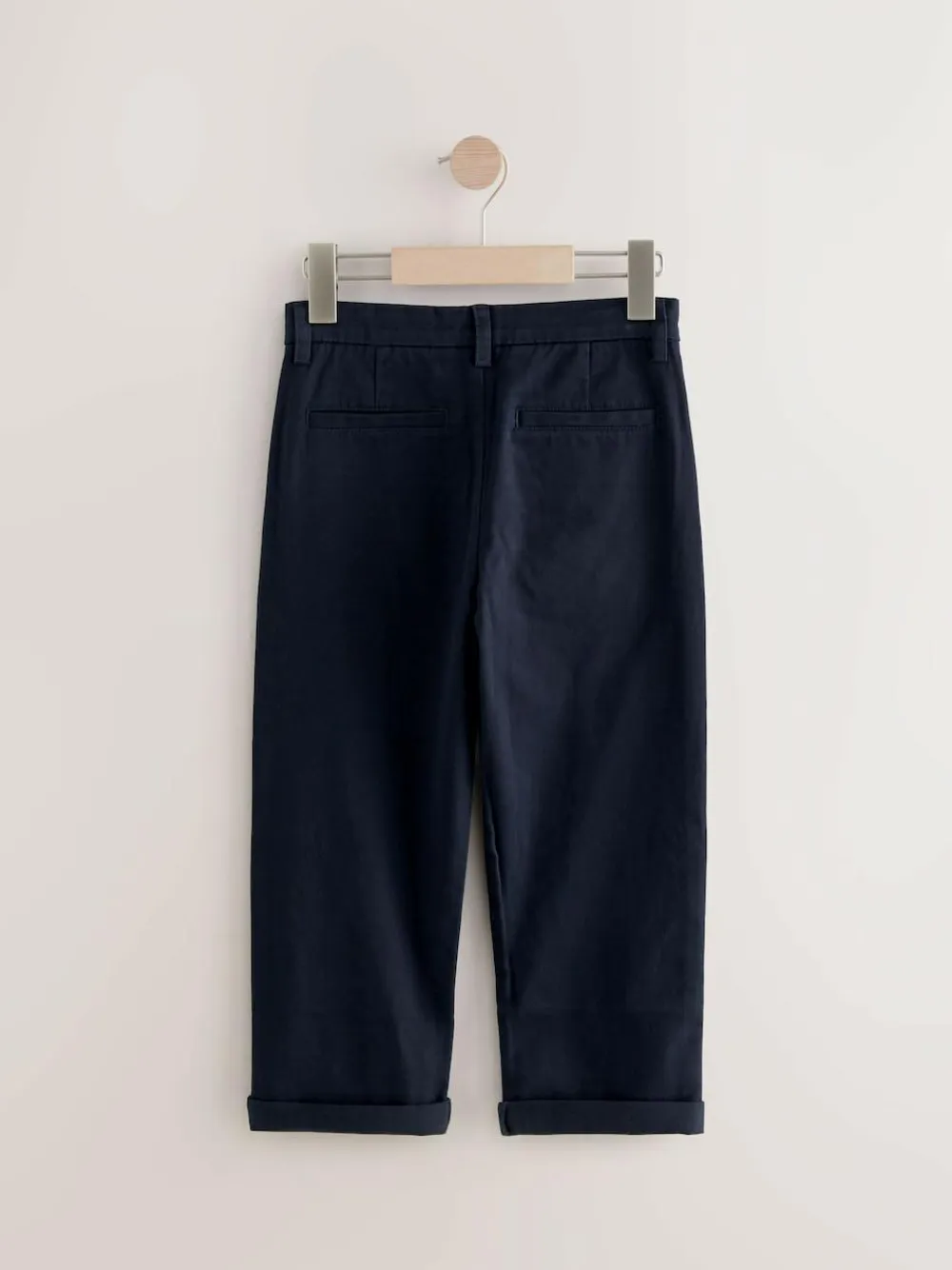 Online Next Wide Fit Stretch Chino Trousers (3-17yrs) Navy Blue