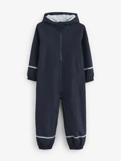 Clearance Next Zip Hooded Waterproof Puddlesuit (12mths-10yrs) Navy Blue