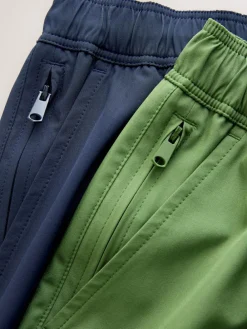 Clearance Next Motionflex 5 Inch Swim Shorts 2 Pack Navy Blue/Green