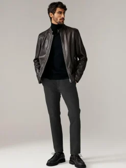 Clearance Next Slim Fit Stretch Chino Trousers 2 Pack Navy Blue/Grey Charcoal