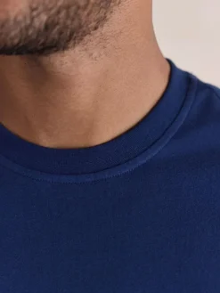 New Next Check Woven Short Sleeve Pyjamas Set Navy Blue/Grey