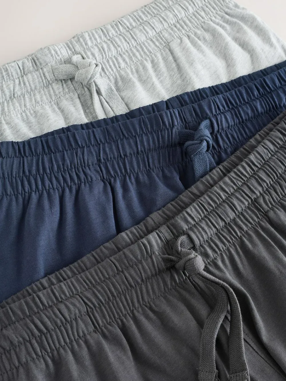 Best Next Jersey Pyjamas Shorts 3 Pack Navy Blue/Grey