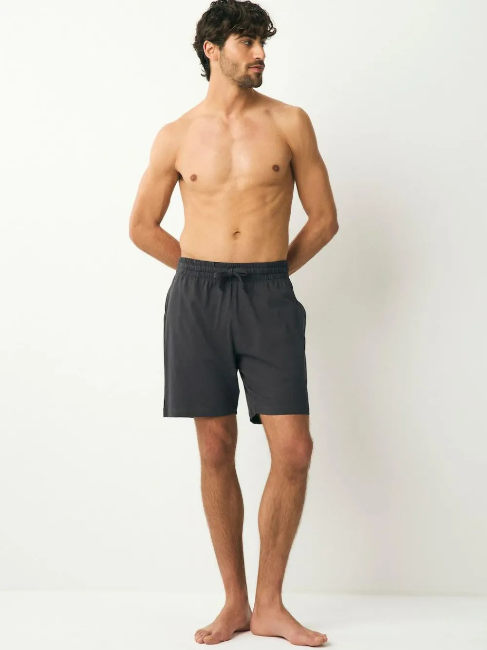 Best Next Jersey Pyjamas Shorts 3 Pack Navy Blue/Grey