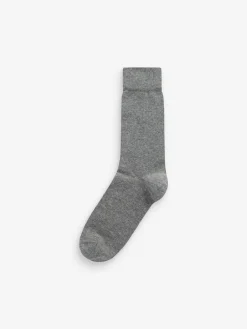 Clearance Next Navy Blue/Grey Pattern 7 Pack Mens Cotton Rich Socks
