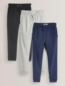 Next 3 Pack Soft Jersey Regular Fit Joggers (3-16yrs)^ Nightwear|Pants & Leggings