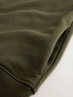 Next Navy Blue/Khaki Green 2 Pack Cotton Rich Heavyweight Jersey Quarter Zip Neck Sweatshirts^ Sweatshirts & Hoodies|Sweatshirts & Hoodies