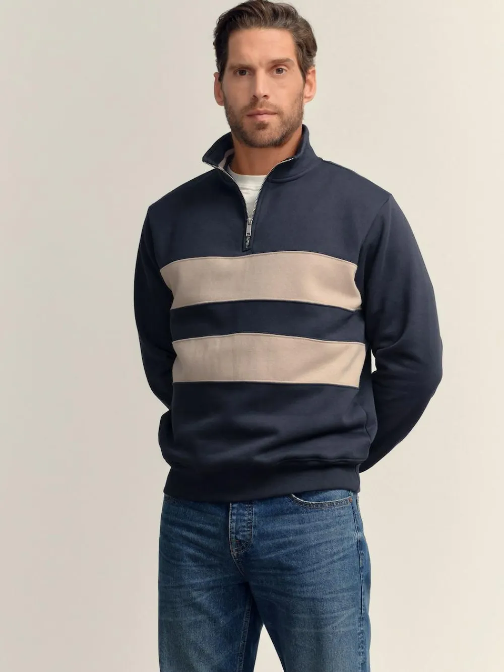 Next Quarter Zip Colour Blocking Sweatshirt^ Sweatshirts & Hoodies|Sweatshirts & Hoodies