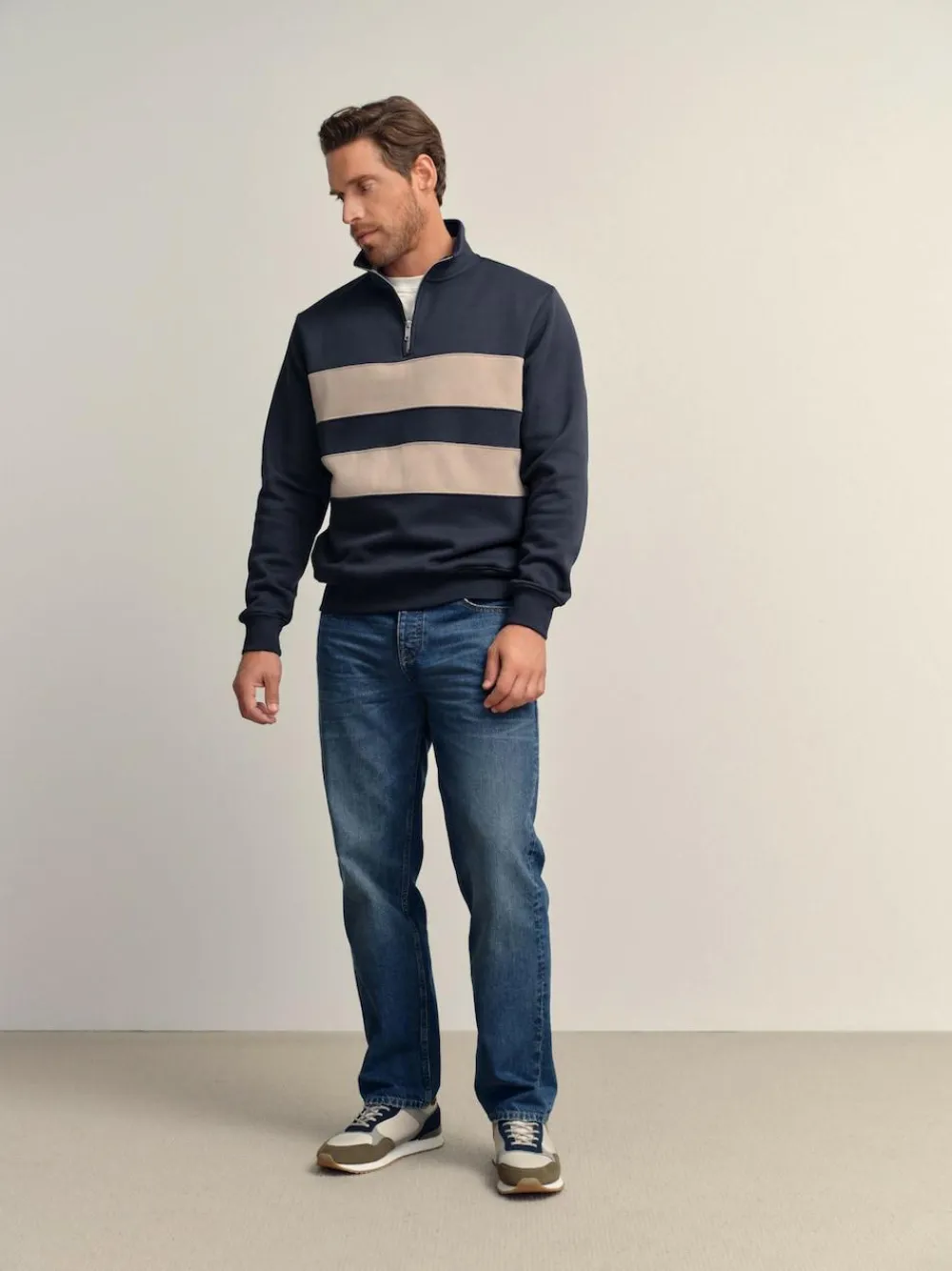 Next Quarter Zip Colour Blocking Sweatshirt^ Sweatshirts & Hoodies|Sweatshirts & Hoodies