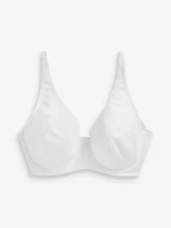 Clearance Next Non Pad Full Cup DD+ Cotton Blend Ultimate Comfort Bras 3 Pack Navy Blue/Pink/White