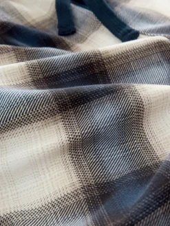 Next Navy Blue/Stone Motionflex Cosy Pyjamas Set 2 Pack