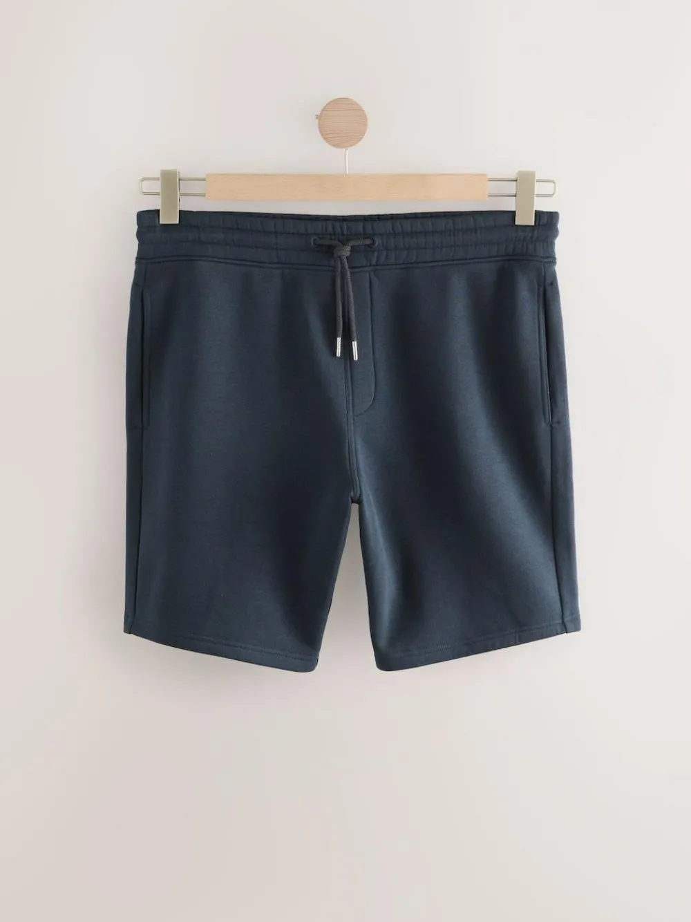 Hot Next Brushed Jersey Zip Pocket Shorts Navy