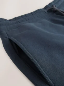 Hot Next Brushed Jersey Zip Pocket Shorts Navy