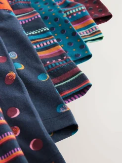 Next Navy/ Burgundy Red Spot Stripe 8 pack Hipster Boxers 5 Pack^ Underwear|Underwear