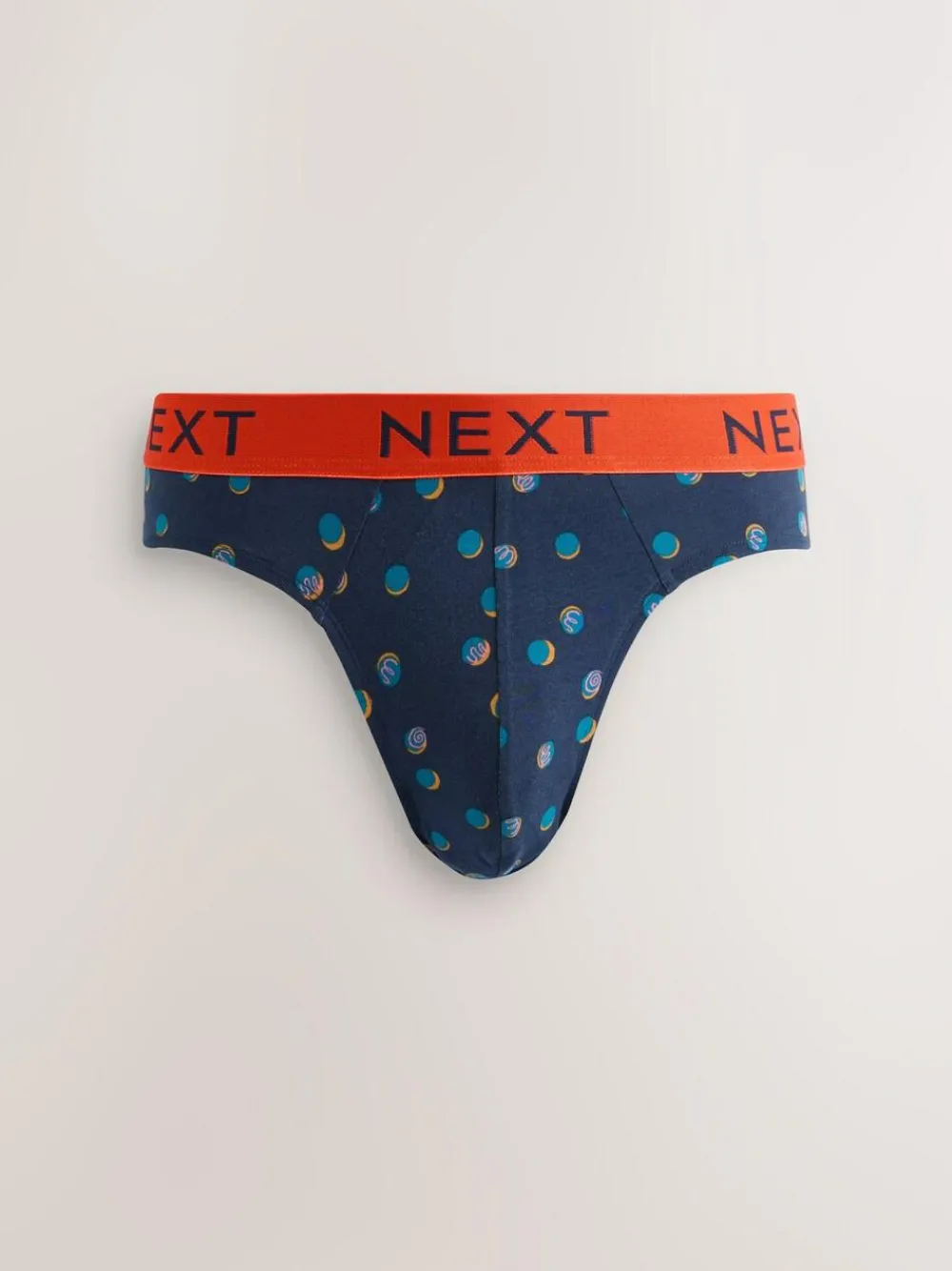 Outlet Next 5 Pack Cotton Rich Briefs Navy Burgundy Spot Stripe