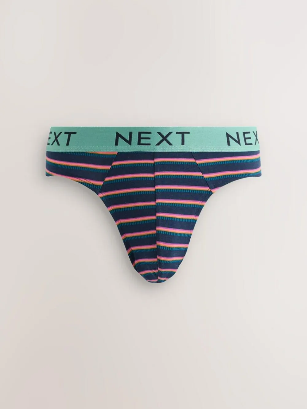 Outlet Next 5 Pack Cotton Rich Briefs Navy Burgundy Spot Stripe