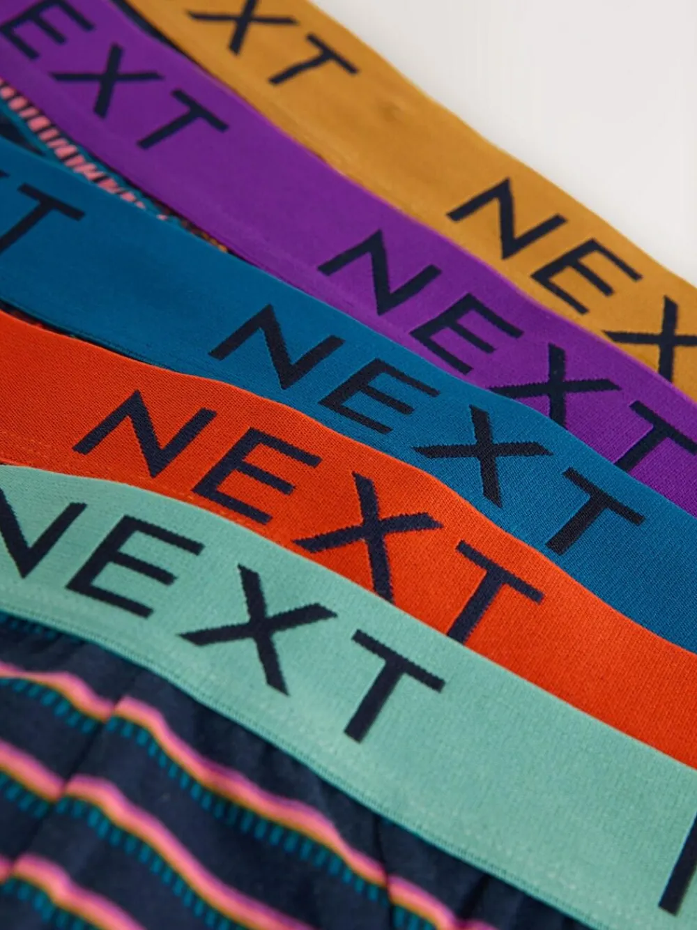 Outlet Next 5 Pack Cotton Rich Briefs Navy Burgundy Spot Stripe