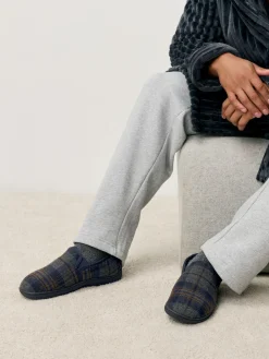 Discount Next Closed Back Slippers Navy