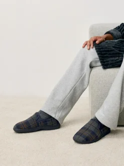 Discount Next Closed Back Slippers Navy