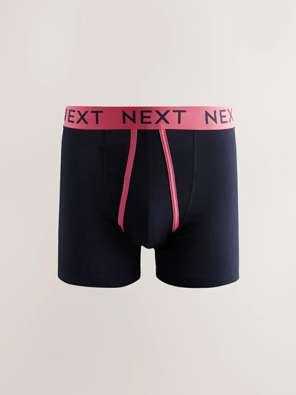 New Next Navy Colour Pop Spot Stripe 10 pack A-Front Boxers