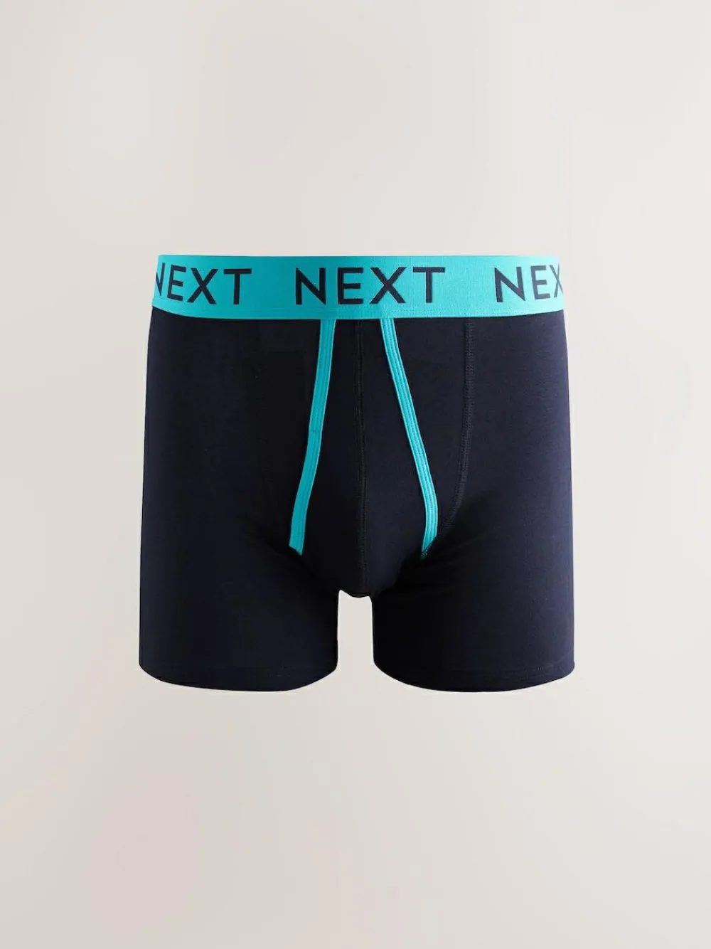 New Next Navy Colour Pop Spot Stripe 10 pack A-Front Boxers