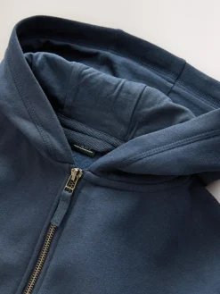 Best Next Cotton Rich Zip Through Sports Hoodie (3-16yrs) Navy