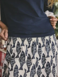 Best Next Navy Fish Cotton Short Sleeve Pyjamas